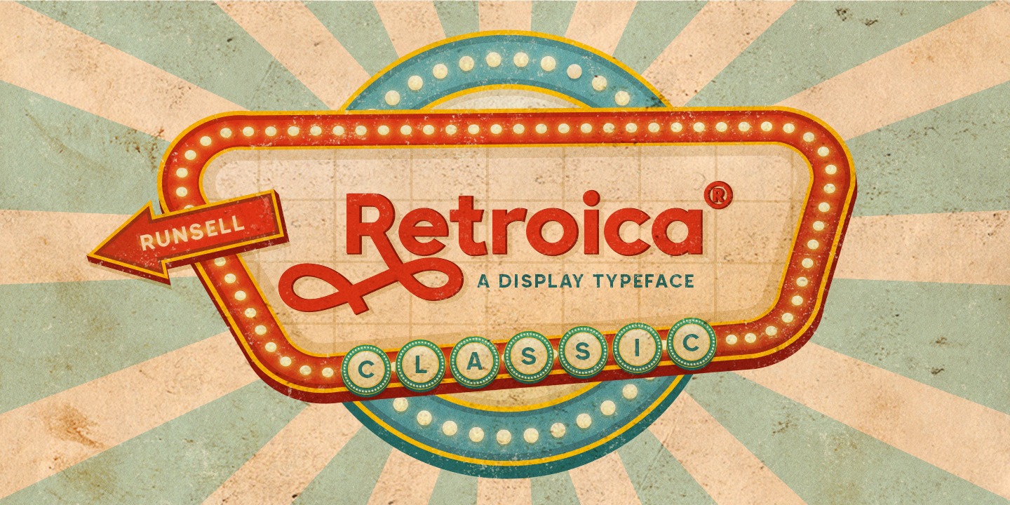 Retroica Font preview